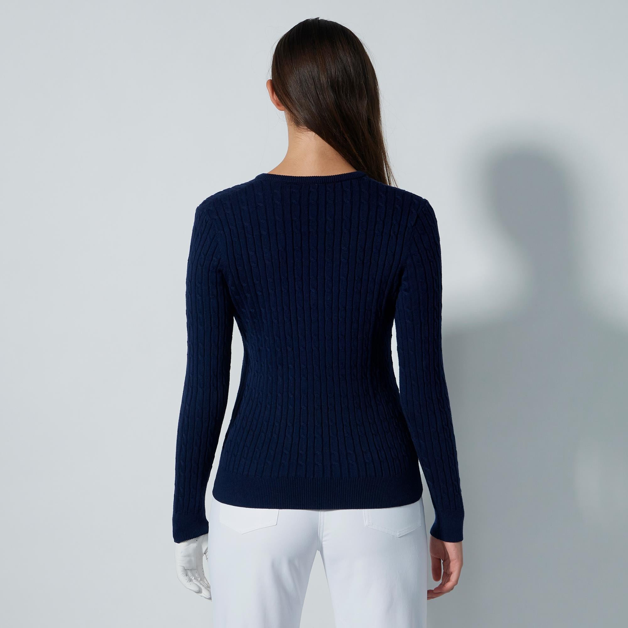 Daily Sports Madelene Knitted Ladies Golf Sweater Navy